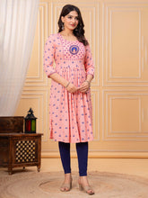 Printed Cotton Blend Kurta